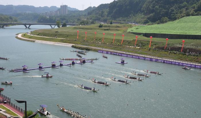 中华龙舟大赛四川·恩阳站打响 劲旅冲击世界杯资格